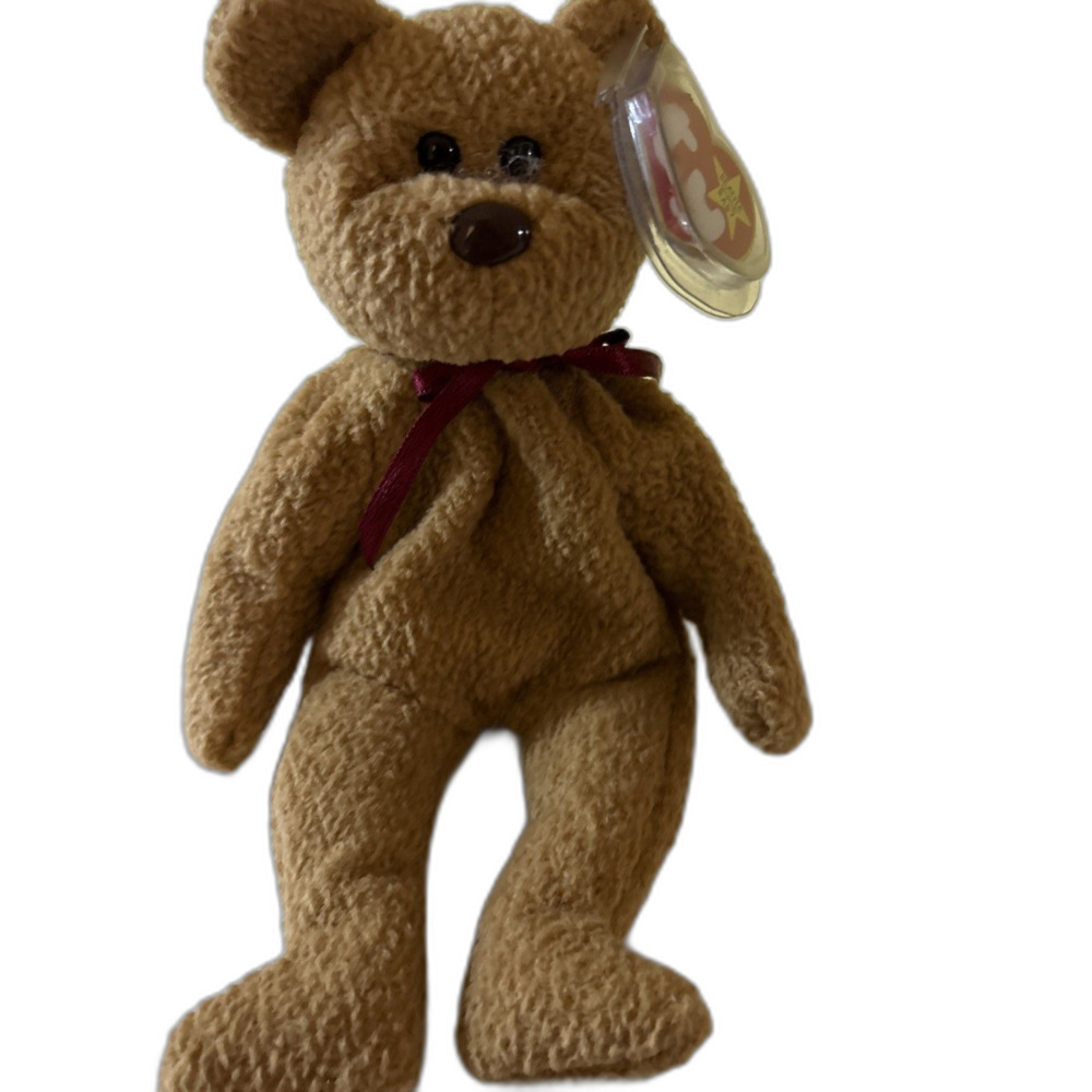Ty Beanie Babies - Curly the Bear - (1993, Retired)